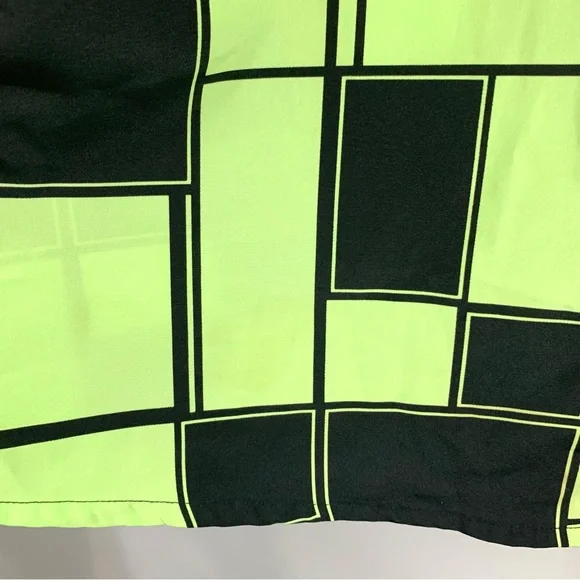 Vintage Happy Day New York Green and Black Flowy Oversized Top - Picture 9 of 16